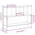 Estantería madera de ingeniería gris Sonoma 102x28x77,5