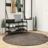 Alfombra pelo largo aspecto brillante ISTAN gris Ø 160
