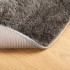 Alfombra pelo largo aspecto brillante ISTAN gris Ø 160