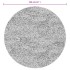Alfombra pelo largo aspecto brillante ISTAN gris Ø 160