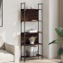 Librería de 5 estantes madera roble marrón 60,5x24x166,5