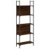 Librería de 5 estantes madera roble marrón 60,5x24x166,5