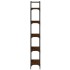 Librería de 5 estantes madera roble marrón 60,5x24x166,5