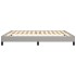Estructura de cama tela gris claro 160x200