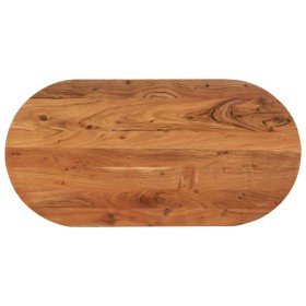 Tablero de mesa ovalado madera maciza de acacia 100x50x2,5