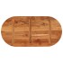Tablero de mesa ovalado madera maciza de acacia 100x50x2,5