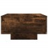 Mesa de centro con luces LED roble ahumado 55x55x31