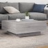 Mesa de centro madera de ingeniería gris Sonoma 80x80x31