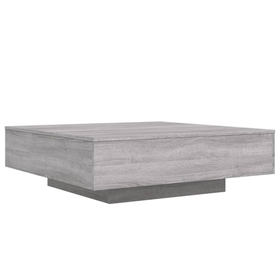 Mesa de centro madera de ingeniería gris Sonoma 100x100x31