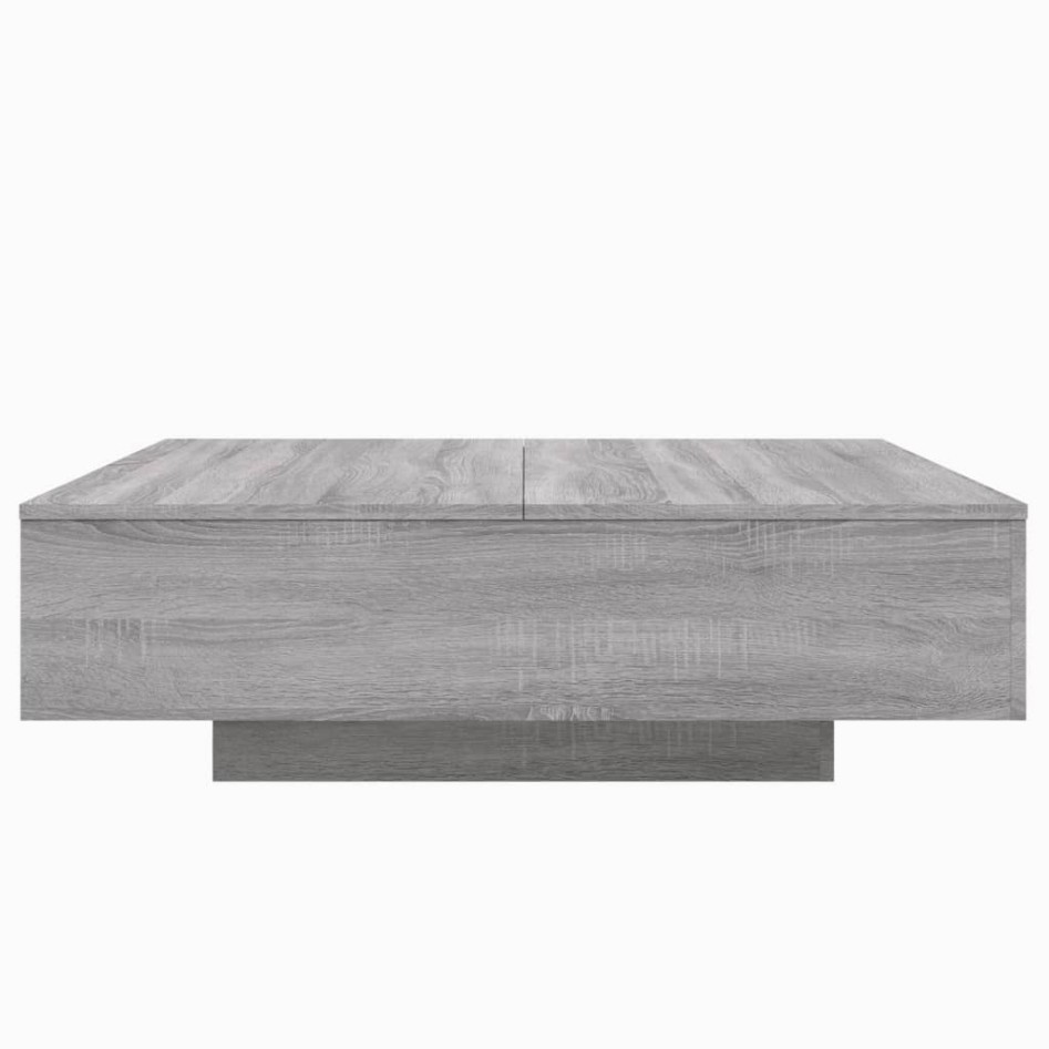 Mesa de centro madera de ingeniería gris Sonoma 100x100x31