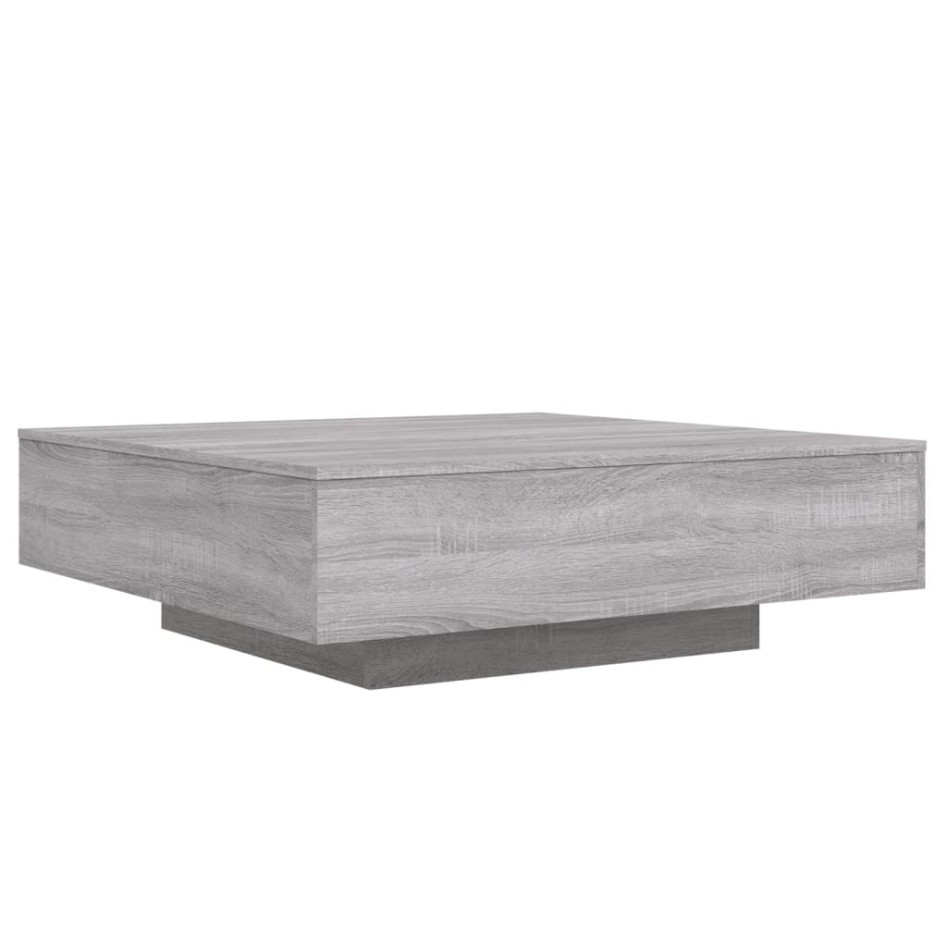 Mesa de centro madera de ingeniería gris Sonoma 100x100x31