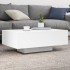 Mesa de centro con luces LED blanco 85x55x31