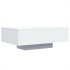 Mesa de centro con luces LED blanco 85x55x31