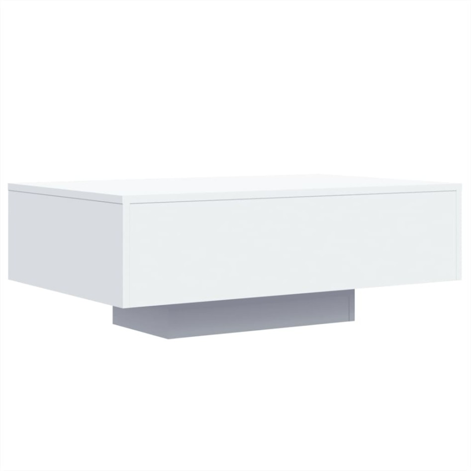 Mesa de centro con luces LED blanco 85x55x31