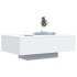 Mesa de centro con luces LED blanco 85x55x31
