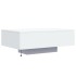 Mesa de centro con luces LED blanco 85x55x31