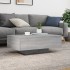 Mesa de centro con luces LED gris Sonoma 85x55x31