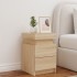 Mesita de noche con luces LED roble Sonoma 35x39x55