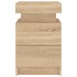 Mesita de noche con luces LED roble Sonoma 35x39x55