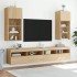 Mueble para TV con luces LED roble Sonoma 40,5x30x90