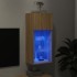 Mueble para TV con luces LED roble Sonoma 40,5x30x90