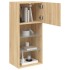 Mueble para TV con luces LED roble Sonoma 40,5x30x90