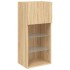 Mueble para TV con luces LED roble Sonoma 40,5x30x90