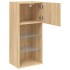 Mueble para TV con luces LED roble Sonoma 40,5x30x90