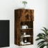 Mueble para TV con luces LED roble ahumado 40,5x30x90