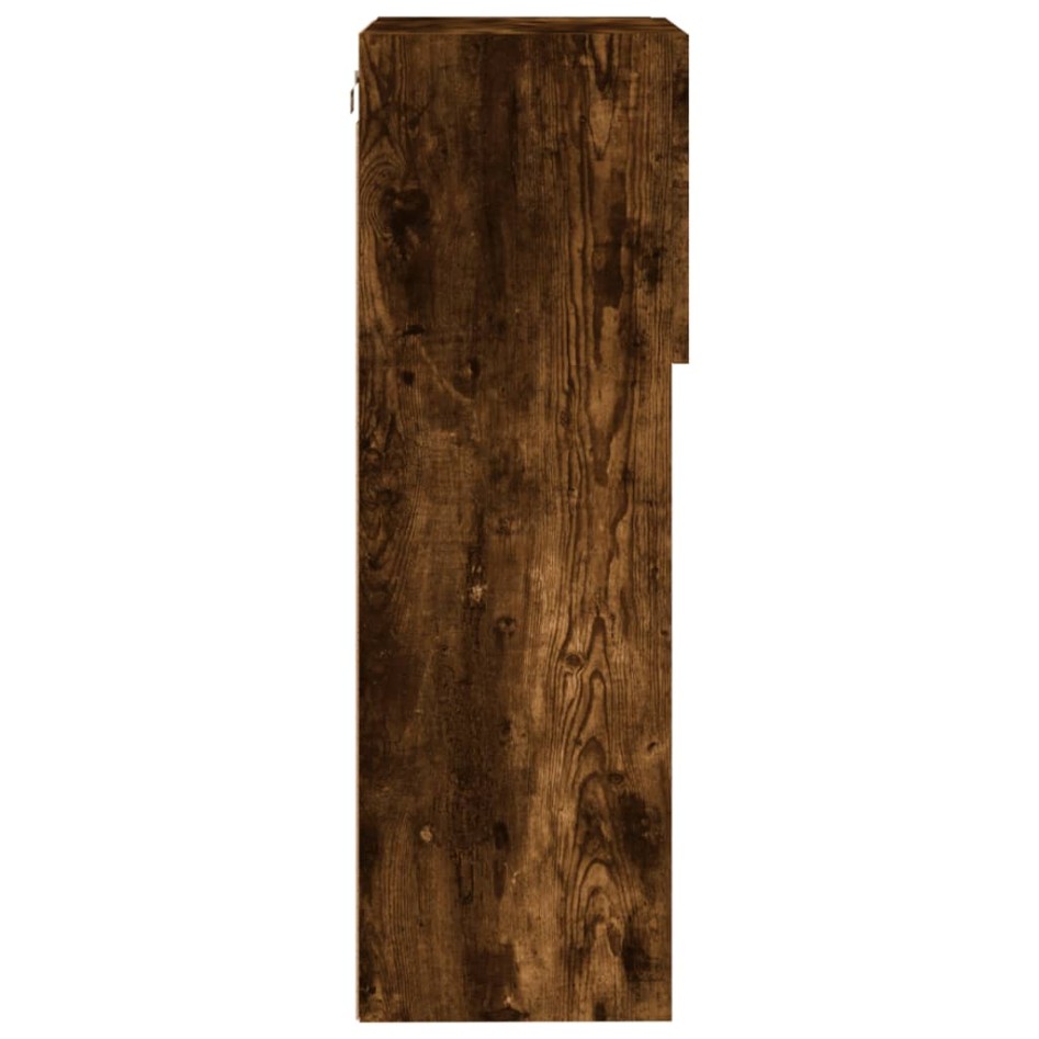 Mueble para TV con luces LED roble ahumado 40,5x30x90