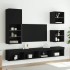 Mueble para TV con luces LED negro 40,5x30x102