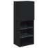 Mueble para TV con luces LED negro 40,5x30x102