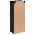 Mueble para TV con luces LED negro 40,5x30x102