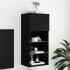 Mueble para TV con luces LED negro 40,5x30x90