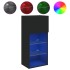 Mueble para TV con luces LED negro 40,5x30x90