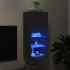Mueble para TV con luces LED negro 40,5x30x90