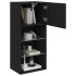 Mueble para TV con luces LED negro 40,5x30x90