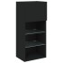 Mueble para TV con luces LED negro 40,5x30x90