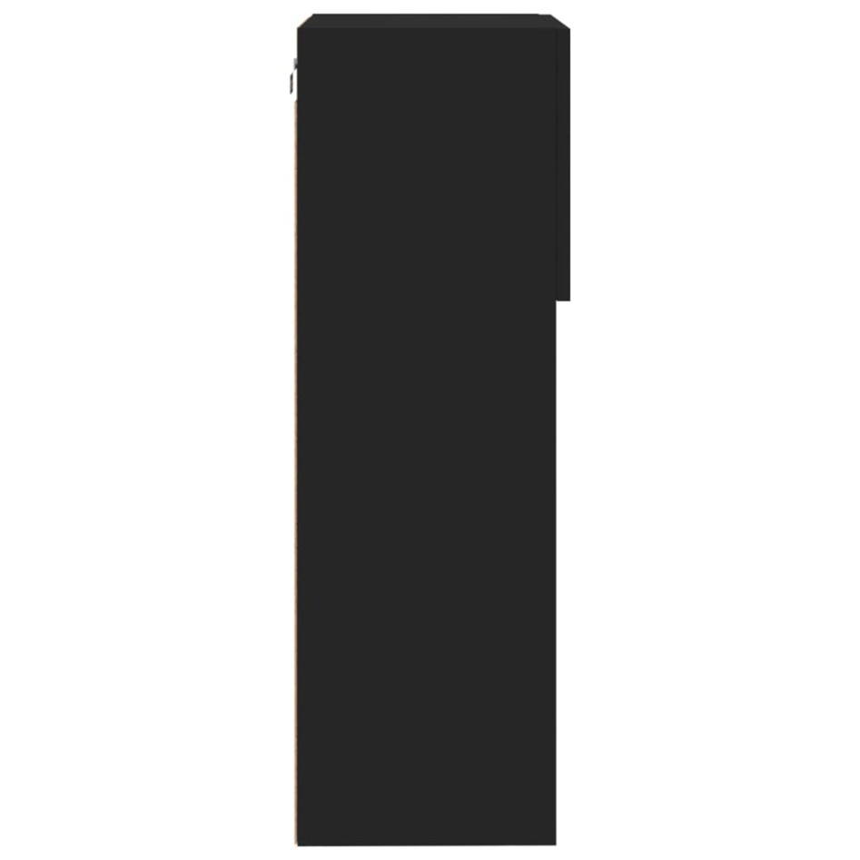 Mueble para TV con luces LED negro 40,5x30x90