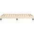 Estructura de cama de tela color crema 120x200