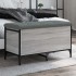 Banco con almacenaje madera ingeniería gris Sonoma 82x42x45
