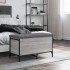 Banco con almacenaje madera ingeniería gris Sonoma 82x42x45