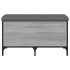 Banco con almacenaje madera ingeniería gris Sonoma 82x42x45
