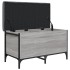 Banco con almacenaje madera ingeniería gris Sonoma 82x42x45