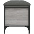 Banco con almacenaje madera ingeniería gris Sonoma 82x42x45