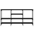 Mesa consola madera de ingeniería negra 160x29x80