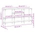 Mesa consola madera de ingeniería negra 160x29x80