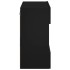 Mueble de TV de pared con luces LED negro 58,5x30x60,5