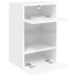 Muebles de TV de pared con luces LED 2 uds blanco 40x30x60,5