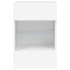 Muebles de TV de pared con luces LED 2 uds blanco 40x30x60,5